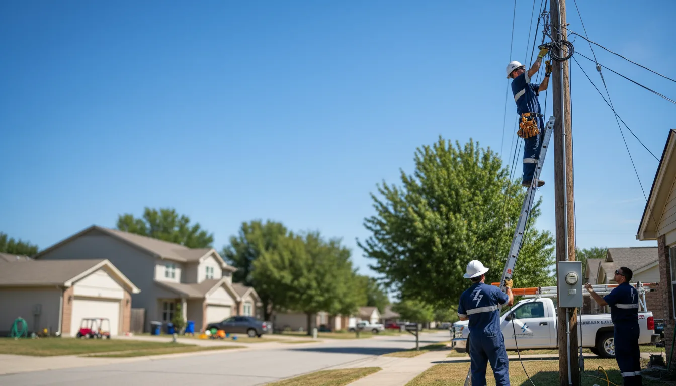 Residential electrician providing installation services in Valley Spring, TX